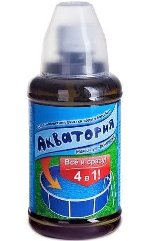 Акватория Макси-Пул-Комплекс 500мл ВХ (для бассейнов) с мерным стаканчиком х12