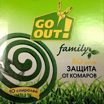 Спирали от комаров GO OUT (60)