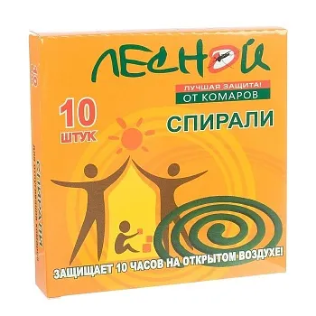 Спирали от комаров Лесной 10шт (60)