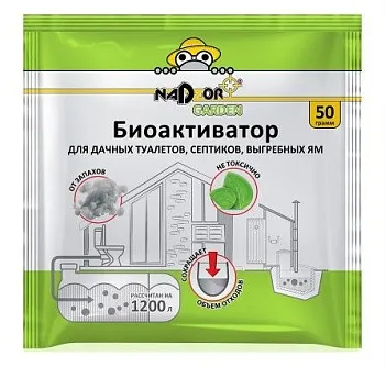 Биоактиватор для дачных туалетов и септиков 50гр NADZOR (30/60)