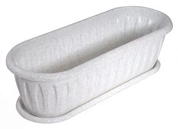 Кактусница "Фелиция" с поддоном мрамор С176М (24)