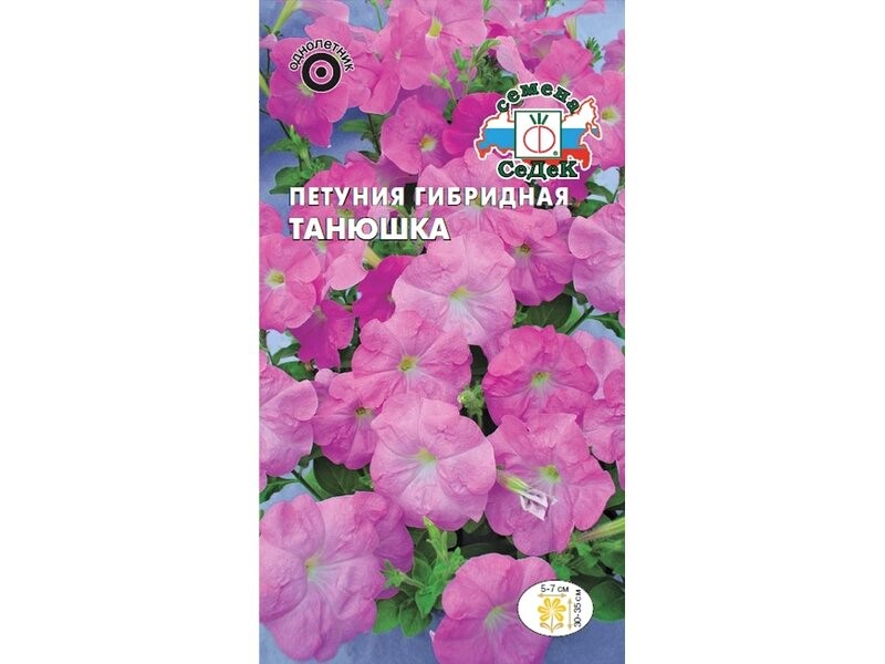 Седек Петуния Танюшка F1 (низкорослая, многоцветковая, темно-розовая) (Евро, 10)