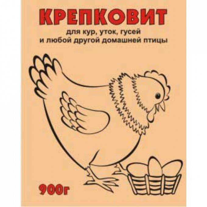 Крепковит для кур,уток,гусей 900гр (10)