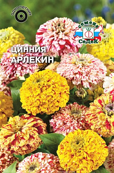 Седек Цинния Арлекин (изящная, смесь со штрихами и пятнами) (Евро, 0,5)